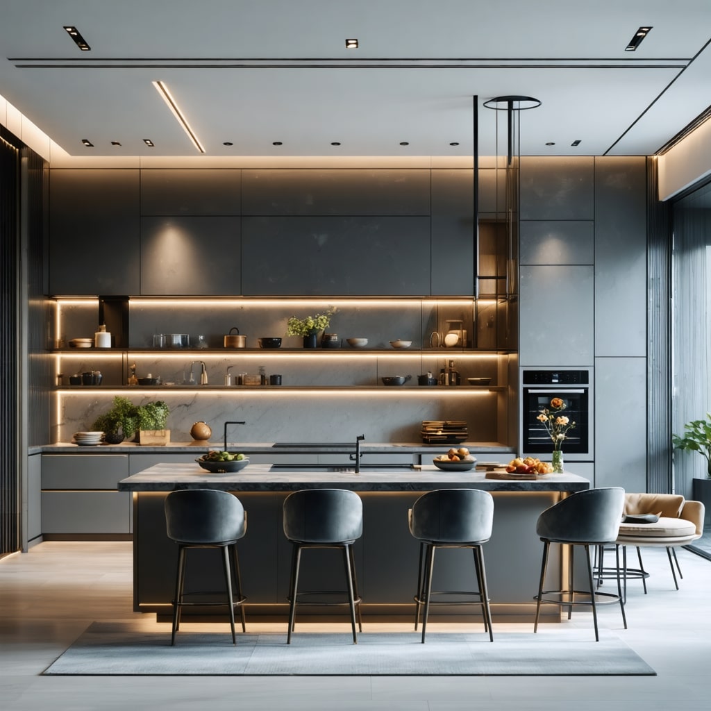 Modern kitchen interior